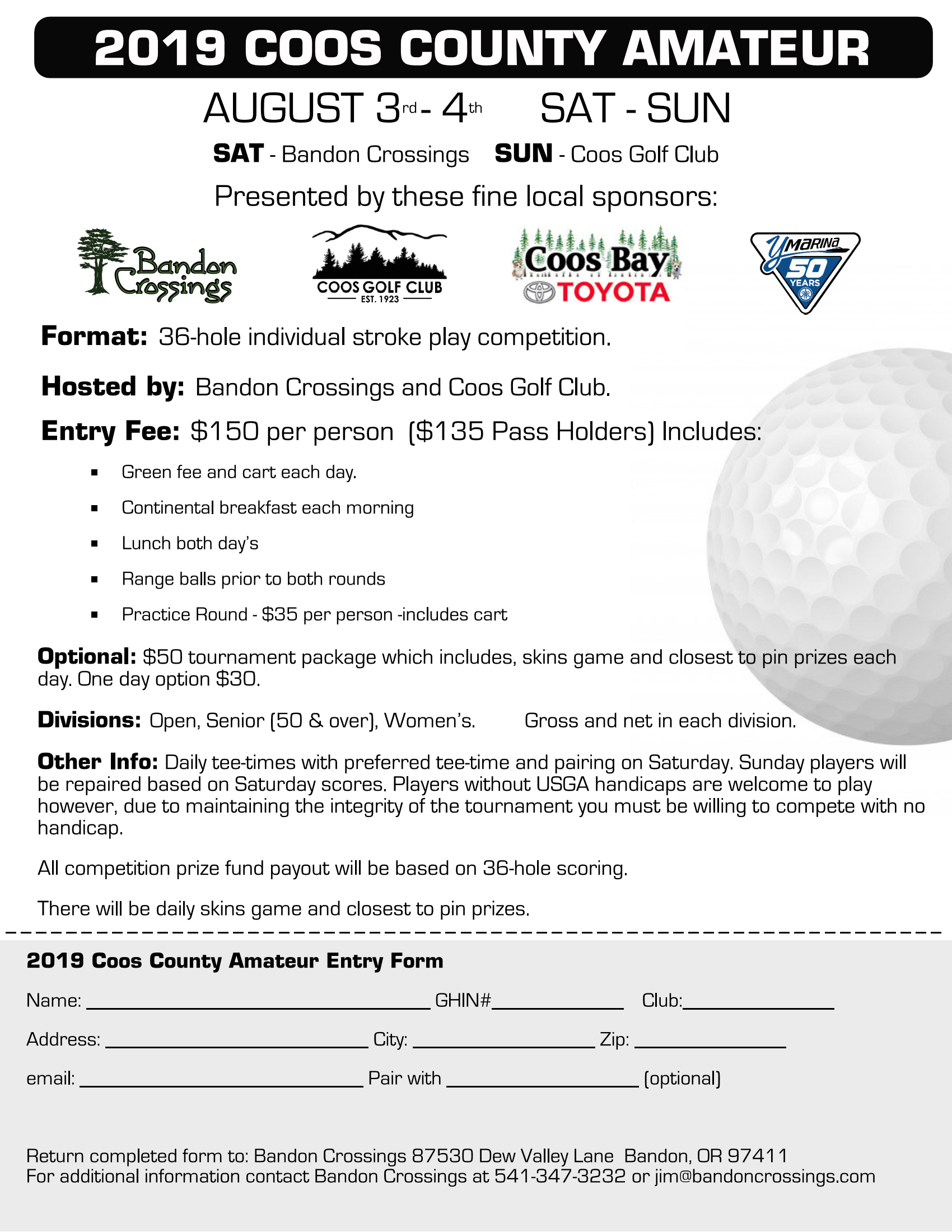 Coos County Golf Flyer Final Flat 1 Page 1