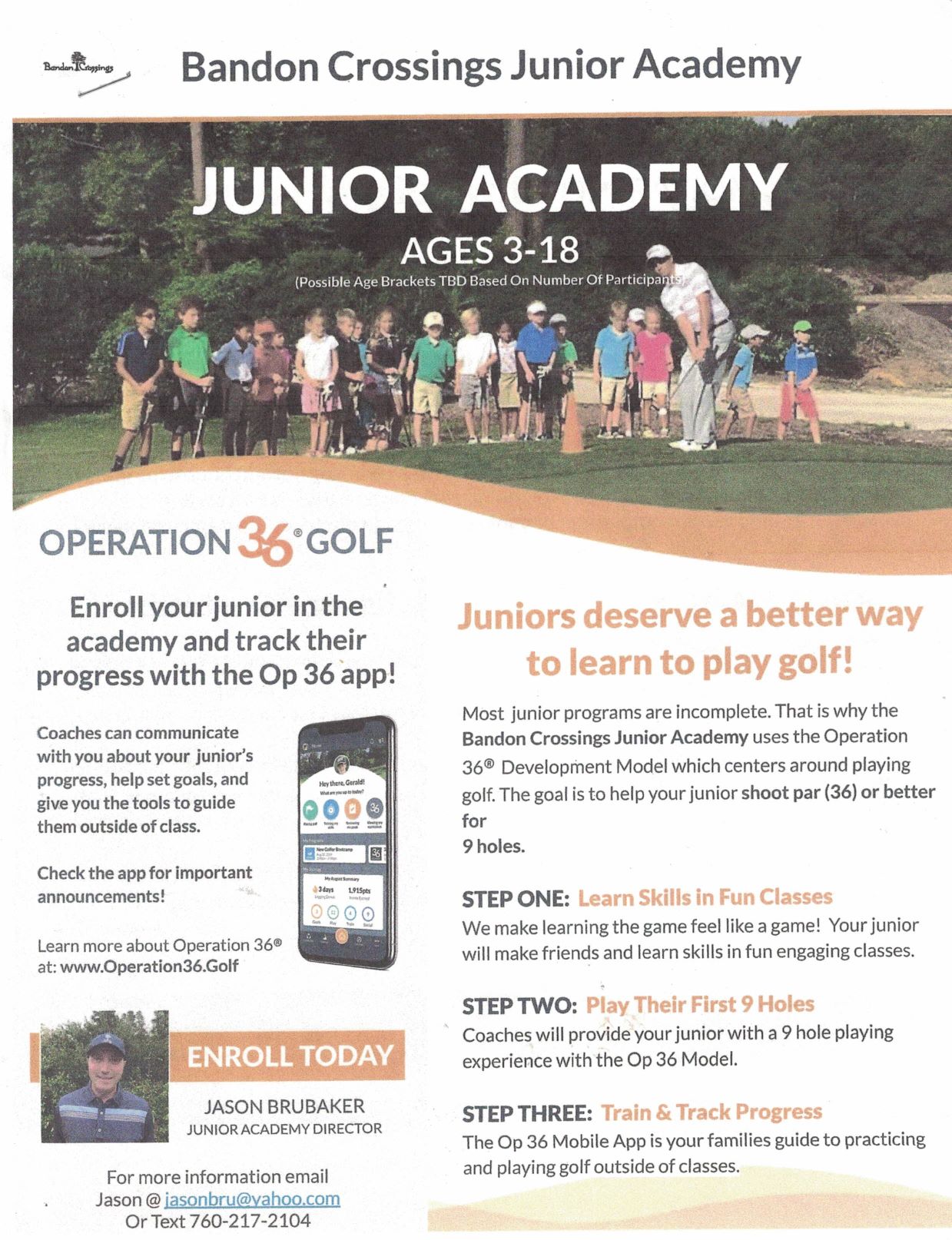 Junior Academy Flyer 2